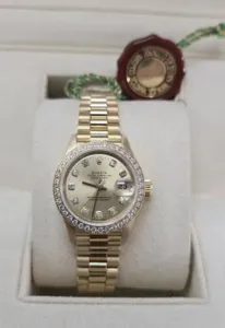 1996 Like New Ladies Rolex Factory Diamond Datejust with Box